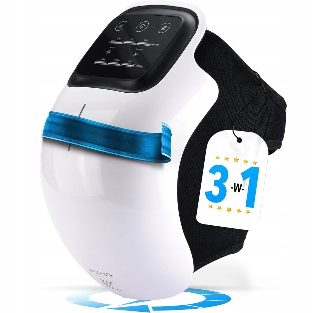 ForthiQ Bezprzewodowy Masażer do kolan z Podczerwienią i Laserem Biały