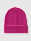 Czapki damskie - Benetton Czapka w kolorze różowym - miniaturka - grafika 1