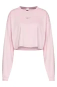 Bluzy damskie - Bluza damska Reebok CL Wide krótka różowa-L - miniaturka - grafika 1