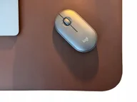 Podkładki na biurko - Podkładka na biurko skóra naturalna brąz 1,6mm 60x30 - miniaturka - grafika 1