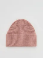Czapki damskie - Reserved - Czapka beanie z domieszką wełny - brudny róż - miniaturka - grafika 1