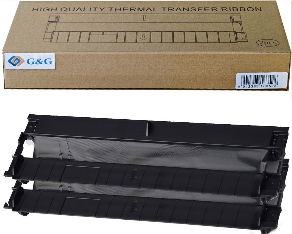 G&G Taśma termotransferowa Zestaw 2 szt. do TD-810-BK 215mmx22m 21226
