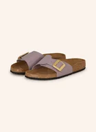 Klapki i japonki damskie - Birkenstock Klapki Catalina Cushion Buckle lila - miniaturka - grafika 1