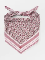 Apaszki i szaliki damskie - Becksöndergaard Chusta "Strawpetta" w kolorze jasnoróżowo-fioletowym - 140 x 140 cm - miniaturka - grafika 1