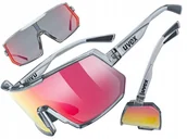 Okulary przeciwsłoneczne - Okulary rowerowe Uvex Sportstyle 235 - smoke transparent/mirror red - miniaturka - grafika 1