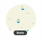 Akcesoria do fotelików - Aeromoov wkładka antypotowa do fotelika 0-13 kg Statki limitowana 2024 BOATS - miniaturka - grafika 1