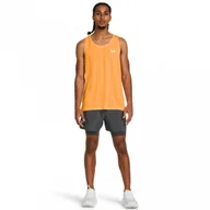 Spodnie sportowe męskie - Męskie spodenki do biegania Under Armour UA Launch 5\'\' 2-in-1 Short - szare - UNDER ARMOUR - miniaturka - grafika 1