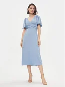 Sukienki - YAS Sukienka koktajlowa Athena 26032476 Niebieski Regular Fit - miniaturka - grafika 1