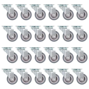 VidaXL 144 skrętne kółka, 50 mm 277909         VidaXL - Kółka i bloczki - miniaturka - grafika 1
