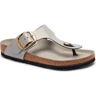 Klapki i japonki damskie - Birkenstock Skórzane japonki Gizeh - miniaturka - grafika 1