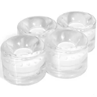 Akcesoria do skatingu - SMJ Kółka do deskorolki plastikowej 59x46mm 4szt półprzezroczysto białe K2927-0 - miniaturka - grafika 1