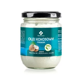 MedFuture Olej kokosowy Extra Virgin BIO nierafinowany, 200ml - >>> DARMOWA od 99zł<<< 24h !!! - Olej spożywczy - miniaturka - grafika 1