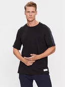 Koszulki męskie - Tommy Hilfiger T-Shirt Logo UM0UM03005 Czarny Regular Fit - miniaturka - grafika 1
