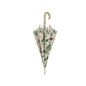 Parasole - Parasol Damski Perletti Green Model Liście- Długi - miniaturka - grafika 1