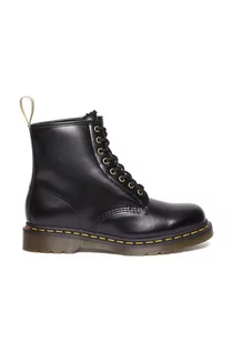 Botki damskie - Dr. Martens workery Vegan 1460 damskie kolor czarny na płaskim obcasie ocieplone DM31136001 - grafika 1