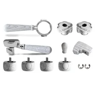 Akcesoria i części do ekspresów do kawy - Zestaw uchwytów i nóżek do ekspresu Lelit Bianca PLA2210 - Białe drewno jesionowe - miniaturka - grafika 1