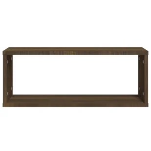 Lumarko Półki ścienne, 4 szt., brązowy dąb, 60x15x23 cm - Półki do salonu - miniaturka - grafika 5