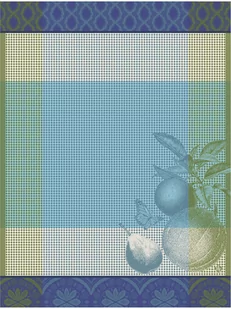 Le Jacquard Fran ais Ręcznik kuchenny Arrire-Pays Niebieski - Ściereczki, gąbki, czyściki - miniaturka - grafika 1