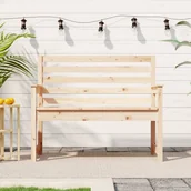 Ławki ogrodowe - vidaXL Ławka ogrodowa, 109x48x91,5 cm, lite drewno sosnowe - miniaturka - grafika 1