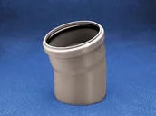 Odwodnienia, kanały i akcesoria - Wavin Kolano HT 75mm 22° popiel 3060341821 - miniaturka - grafika 1