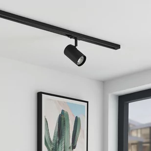 Lindby Ties reflektor szynowy LED, 1-fazowy czarny - Lampy pozostałe - miniaturka - grafika 2