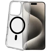 Etui i futerały do telefonów - Etui CELLY Gelskinmag do Apple iPhone 16 Pro Przezroczysto-czarny - miniaturka - grafika 1