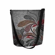 Torebki damskie - Sunlovers, Torba/listonoszka filcowa Funky, Bloom, 32x25x10 cm - miniaturka - grafika 1