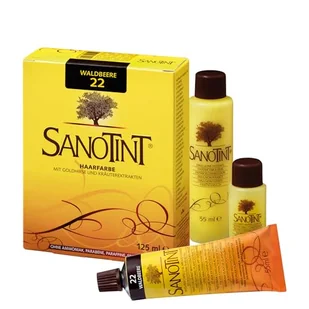 Sanotint - Farba do włosów nr 22 "leśna jagoda" – 1 x 125 ml – naturalna farba do włosów z cennymi roślinnymi substancjami czynnymi – ze złotym prosem, ekstraktem z liści winogron, ekstraktem z oliwek - Farby do włosów i szampony koloryzujące - miniaturka - grafika 1