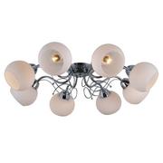 Oprawy, klosze i abażury - Italux Lampa wisząca MASSERI chrom śr 67 cm 8x40W E27 - miniaturka - grafika 1