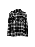 Koszule damskie - LTB Jeans Yelara damska koszula flanelowa, Black White Checks 4326, M - miniaturka - grafika 1