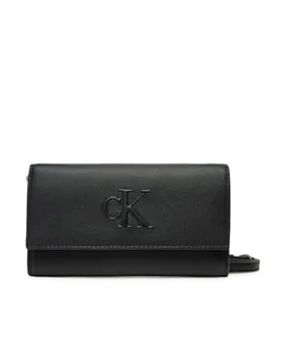 Calvin Klein Jeans Damski rzeźbiony długi składany pasek LV04K1006G portfele, czarny (czarny), jeden rozmiar, czarny (czarny), Rozmiar Uniwersalny - Paski - miniaturka - grafika 1