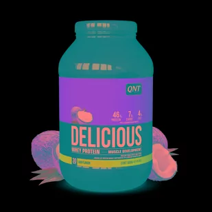 QNT - Delicious Whey Protein - 908 g kokos - Odżywki białkowe - miniaturka - grafika 1