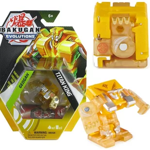 Bakugan Evolutions Geogan Aurelus Titan King Figurka i Karty - Figurki dla dzieci - miniaturka - grafika 1