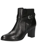 Botki damskie - Caprice Damskie botki Boot Heel 9-25355-43, Black Nappa, 38 EU, Czarna papka, 38 EU - miniaturka - grafika 1