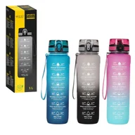 Shakery i bidony sportowe - Butelka na wodę z tritanu 4FIZJO 1L, różne kolory - miniaturka - grafika 1