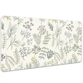 Podkładki na biurko - Podkładka na biurko z nadrukiem Zielone liście 100x50 cm - miniaturka - grafika 1