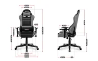 Fotele gamingowe - huzaro Fotel gamingowy dla dzieci RANGER 6.0 GREY MESH - miniaturka - grafika 1