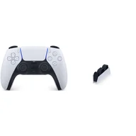 Akcesoria do Playstation - Sony PlayStation 5 Dualsense PAD Kontroler Bezprzewodowy + Stacja ładowania - miniaturka - grafika 1
