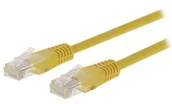 Kable miedziane - Valueline Kabel sieciowy Cat5e UTP-RJ45 (8P8C) wtyczka - RJ45 (8P8C) męski 3,00 m żółty - miniaturka - grafika 1