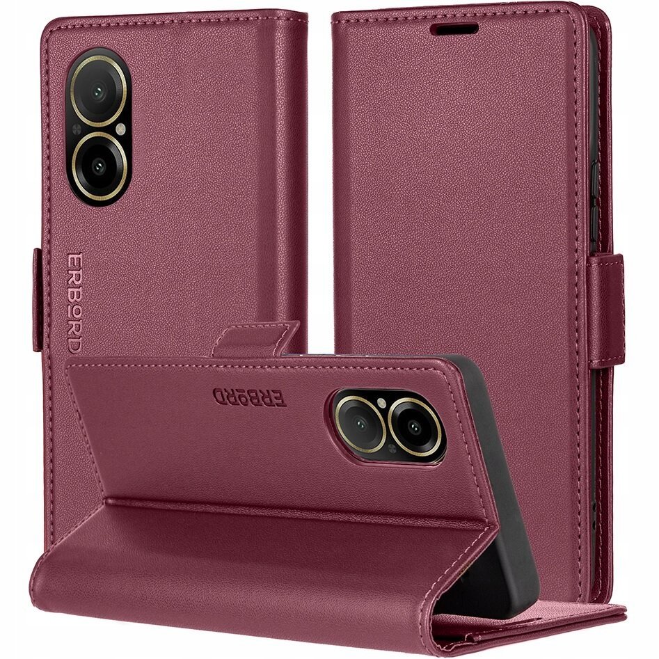 Etui z klapką do Realme C67 Erbord magnetyczne case portfel skóra eko