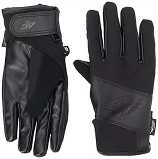 Rękawiczki - 4F Męskie rękawiczki SKI Gloves REM004 dżinsy, DEEP Black, M, Deep Black, M - grafika 1