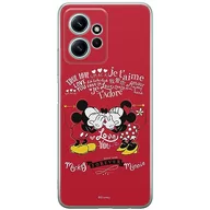Etui i futerały do telefonów - Etui Mickey i Minnie 005 Disney Nadruk pełny Czerwony Producent: Xiaomi, Model: REDMI NOTE 12 4G - miniaturka - grafika 1