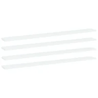 Półki do salonu - vidaXL Półki na książki, 4 szt., białe, 100x10x1,5 cm, płyta wiórowa - miniaturka - grafika 1