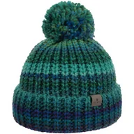 Czapki damskie - Czapka z Pomponem Finja by Lierys, zielono-niebieski, One Size - miniaturka - grafika 1