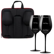 Kieliszki - Etui na wino i 2 kieliszki xxl podróżne Who cares DiVinto - miniaturka - grafika 1