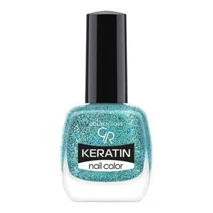 Golden Rose, Keratin Glitter Nail Color, 409 Keratynowy lakier do paznokci - Lakiery do paznokci - miniaturka - grafika 1