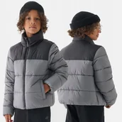 Kurtki damskie - KURTKA ZIMOWA CHŁOPIĘCA 4F 158 PUCHOWA TDJAM461 AW24 - miniaturka - grafika 1