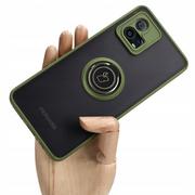 Etui i futerały do telefonów - Bizon Etui Case Hybrid Ring do Motorola Moto G72, jasnozielone - miniaturka - grafika 1