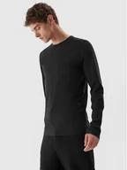 Bluzy męskie - 4F Longsleeve 4FAW23TLONM155 Szary Slim Fit - miniaturka - grafika 1