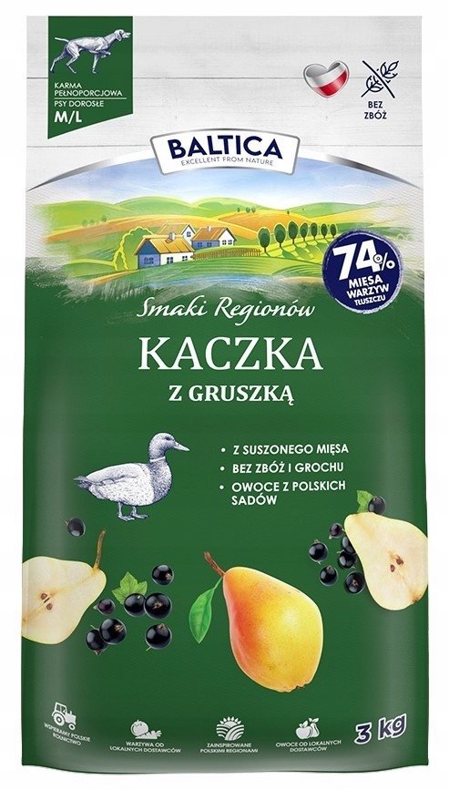 BALTICA SMAKI REGIONÓW Kaczka z gruszką M/L 3 kg